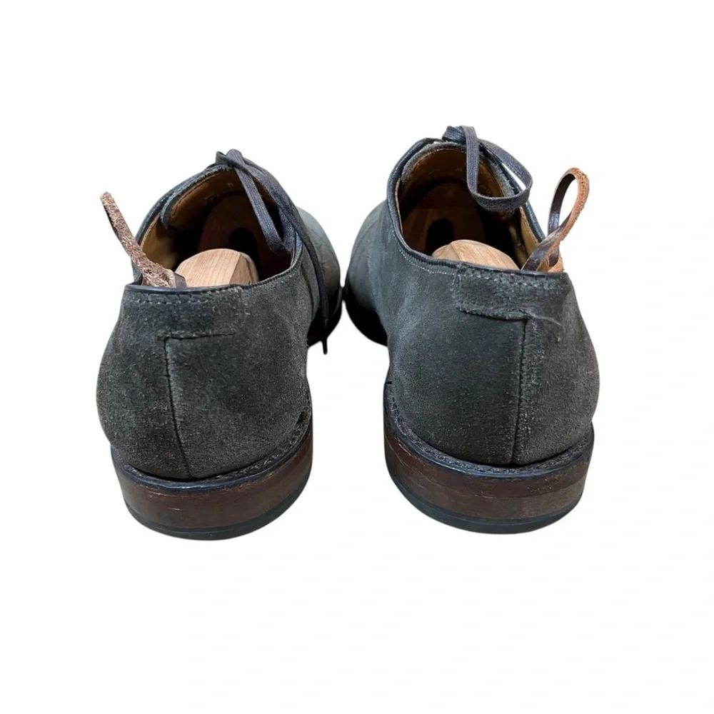 Allen Edmonds Barrett Gray Suede Cap‎ Toe Dress Shoes Men’s 9.5 D